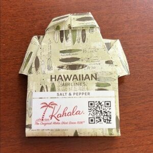 Kahala Hawaiian Airlines Salt & Pepper Shirt